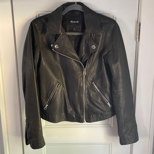 Madewell Washed Leather Motorcycle Jacket